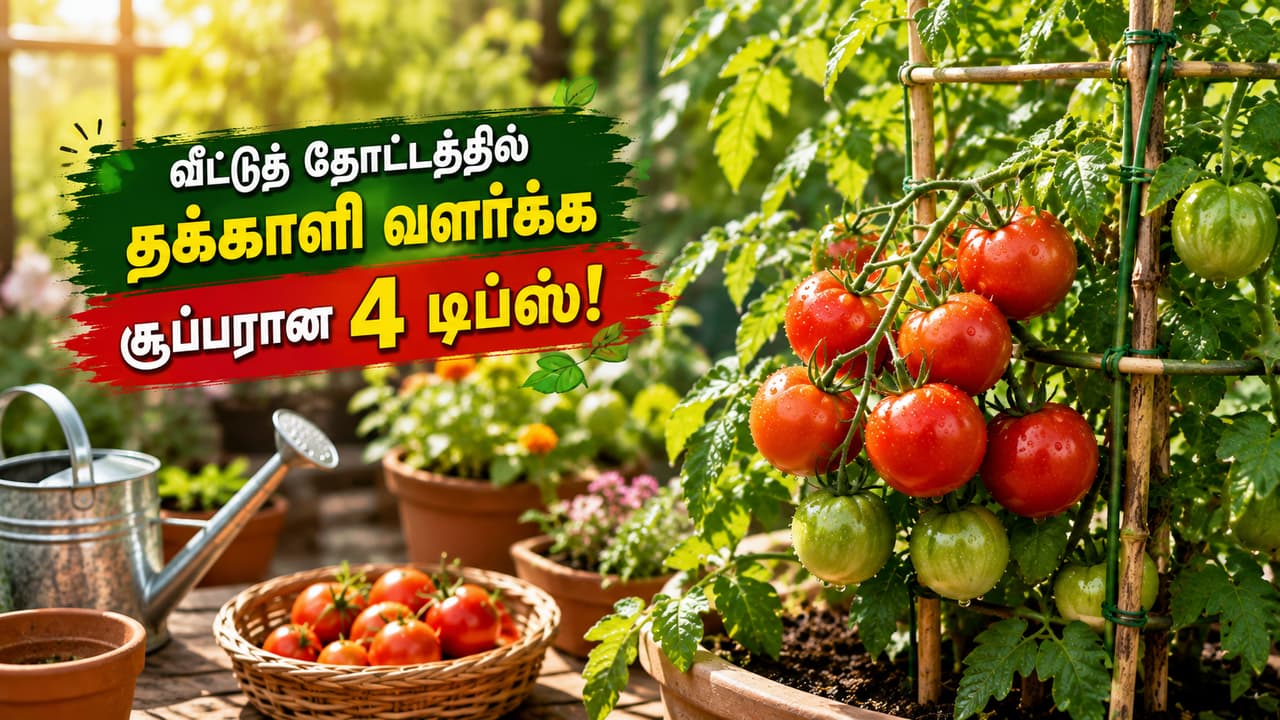 Gardening Tips : வீட்டுத் தோட்டத்தில் சத்தான தக்காளி வளர்க்க சூப்பரான 4 டிப்ஸ்!