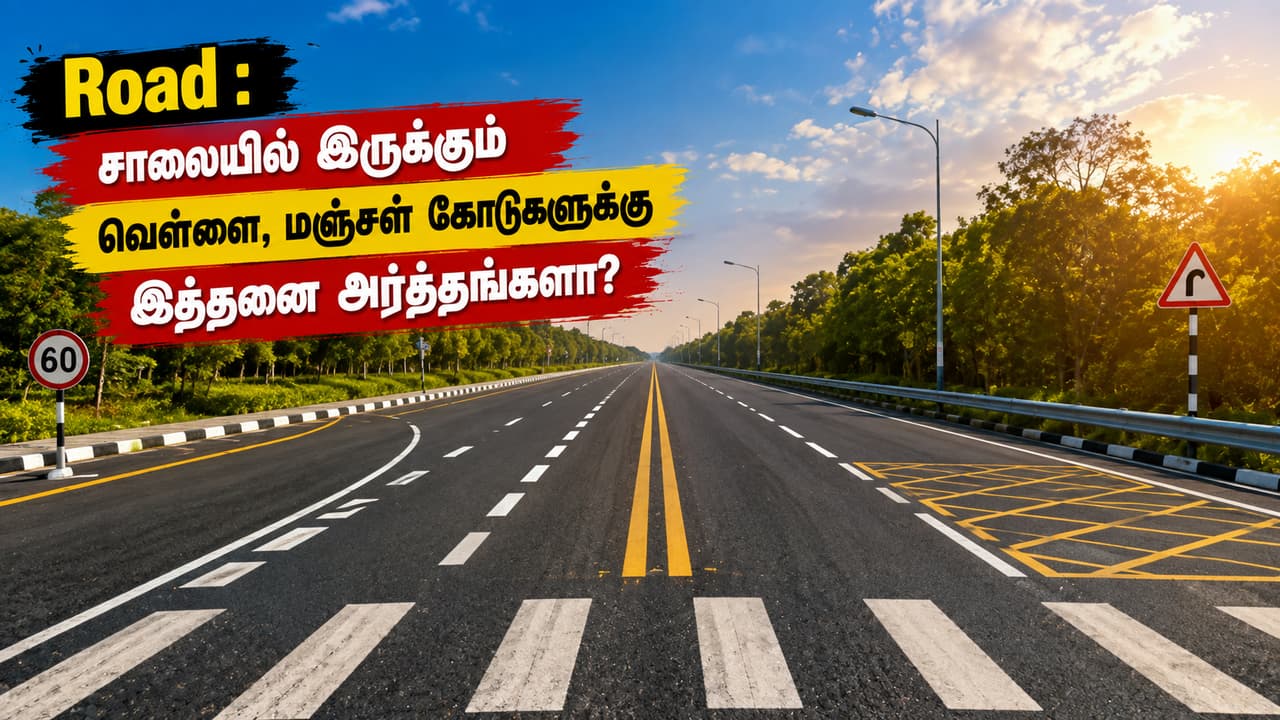 சாலைக் கோடுகளின் அர்த்தம் தெரியுமா?