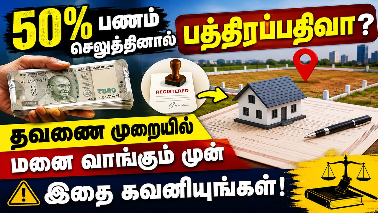 Plot on EMI: 50% பணம் செலுத்தினால் பத்திரப்பதிவா? தவணை முறையில் மனை வாங்கும் முன் இதை கவனியுங்கள்!