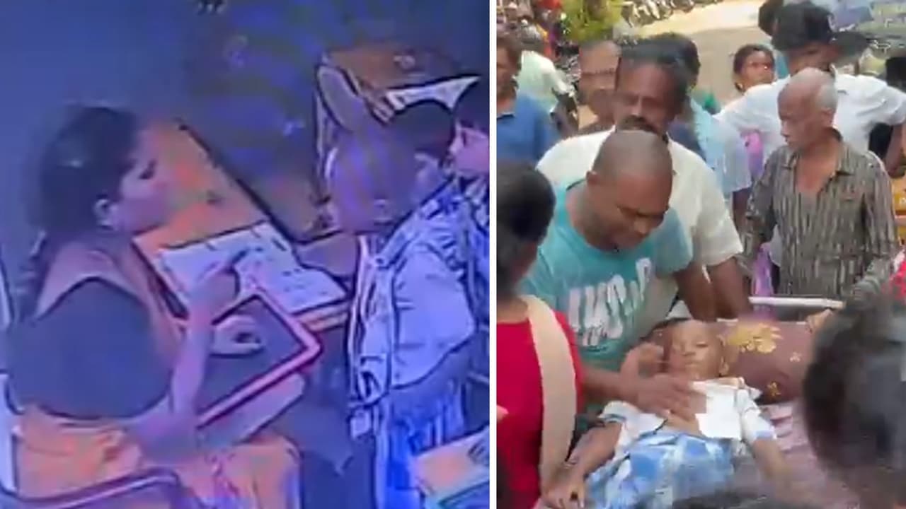 Visakhapatnam School Horror: 6-Year-Old Dies After Teacher Allegedly Beats Him; Chilling CCTV Video Emerges