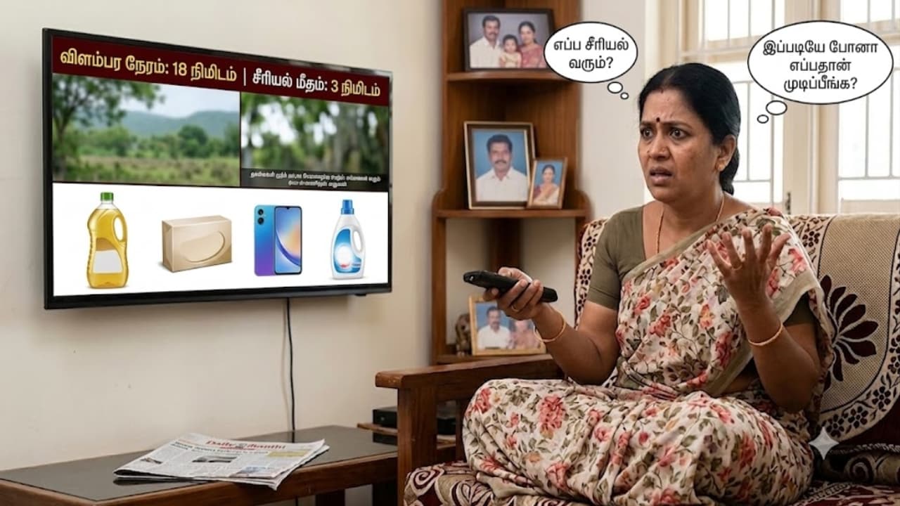 டிவி சேனல்களுக்கான விளம்பர கெடுவை நீக்கியது மத்திய அரசு