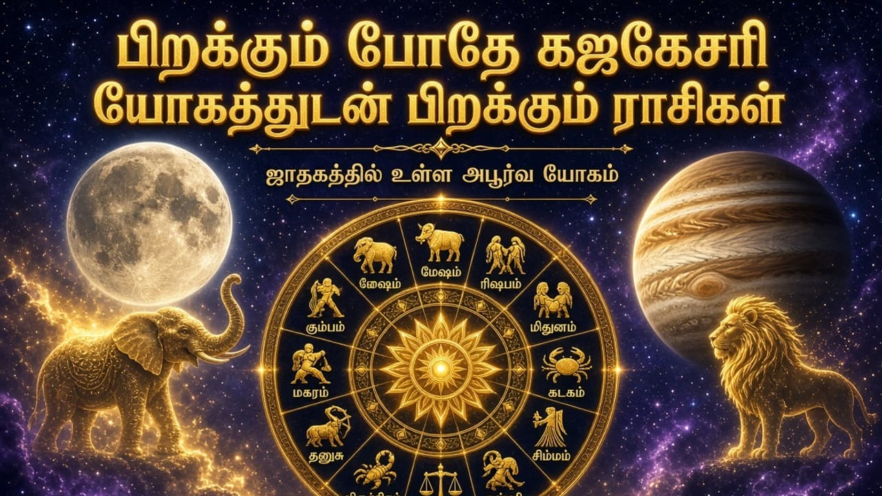 Gaja Kesari Yoga: பிறக்கும் போதே கஜகேசரி யோகம்! அதிர்ஷ்டம், பணம், புகழ் கொட்டப் போகும் ராசிகள் இதோ!