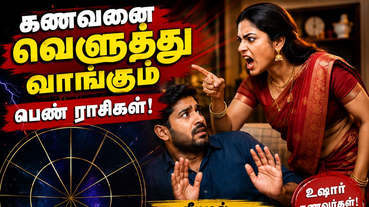 கணவன் எவ்வளவு கெத்தாக இருந்தாலும் இவர்களிடம் செல்லாது..! கணவனை ஒரு கை பார்க்கும் பெண் ராசிகள்!