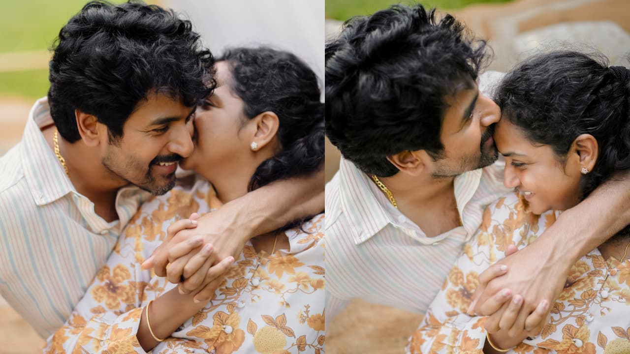 Sivakarthikeyan : ஆர்த்திக்கு முத்தத்தை பரிசாக கொடுத்த சிவகார்த்திகேயன் - வைரலாகும் வெட்டிங் டே கிளிக்ஸ்
