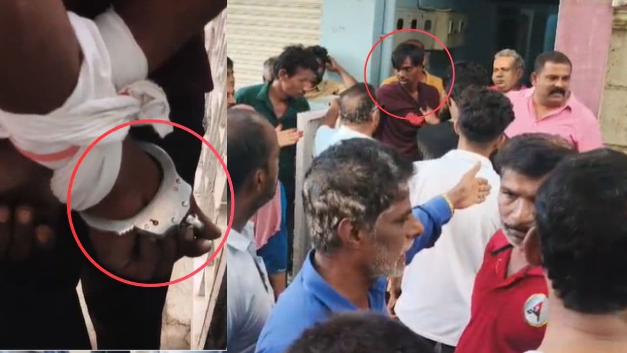 Mandya: Alert Locals Catch Handcuffed Theft Accused After Escape From Police Station