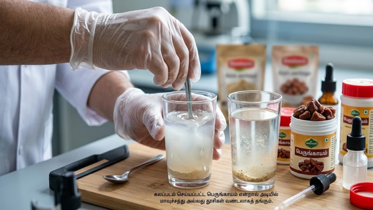 பெருங்காயத்தில் கலப்படம்.. 2 பிரபல பிராண்ட்களுக்கு அதிரடி தடை.. போலியை கண்டறிவது எப்படி?