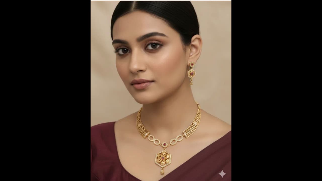 Gold Necklace : 10 கிராமில் அட்டகாசமான லைட் வெயிட் நெக்லஸ் டிசைன்கள்!