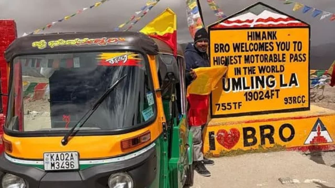 3 Wheels, 7,900 Km: Bengaluru Man Drives Auto-Rickshaw To Ladakh In 24 ...