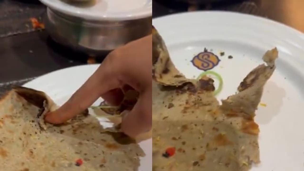 Asia Group Add Pune Customer Finds Rubber Band Inside Bhakri at Hotel, Viral Video ...