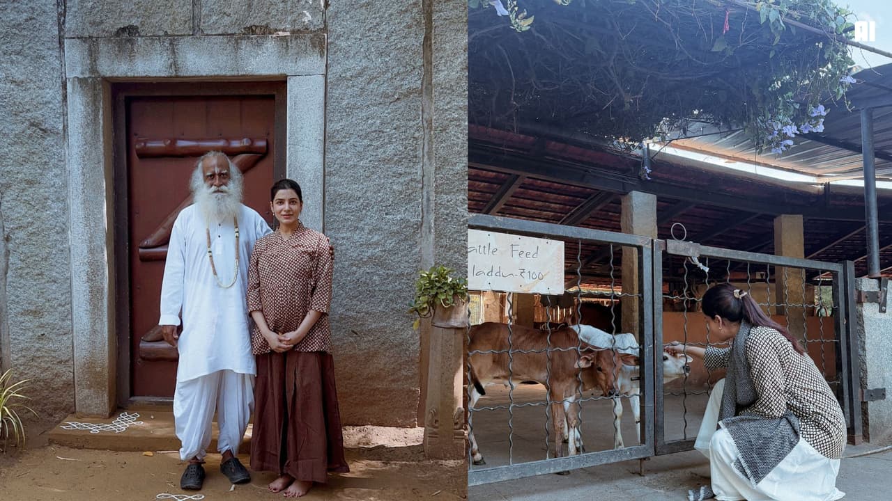 ఈశా యోగా సెంటర్లో సందడి చేసిన నటి సమంత