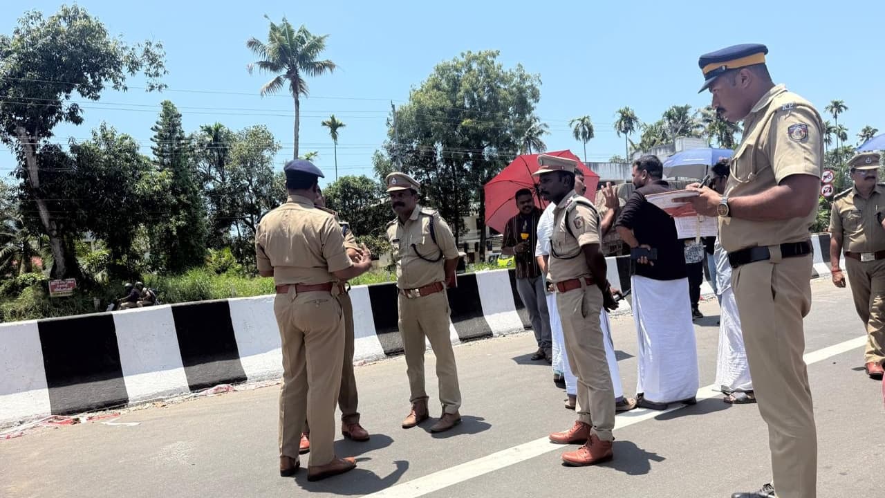 എട്ട് വിദ്യാർഥികൾ അപകടത്തിൽപ്പെട്ട് മരിച്ച സംഭവം: മണ്ണുത്തി - ഇടപ്പിള്ളി ദേശീയപാതയിൽ അധികൃതർ പരിശോധന നടത്തി
