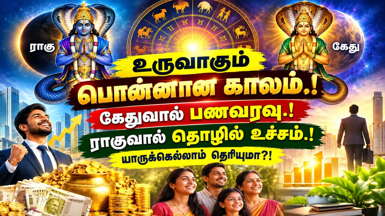 Horoscope Predictions: உருவாகும் பொன்னான காலம்.! கேதுவால் பணவரவு.! ராகுவால் தொழில் உச்சம்.! யாருக்கெல்லாம் தெரியுமா?!