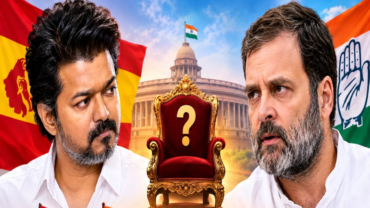 கூட்டணிக்கு பெயர் வச்சாச்சு.. ஆனா பிரதமர் வேட்பாளர் யாரு? விஜய்யா? ராகுலா? தவெக-காங்கிரஸ் மோதல் உச்சம்!