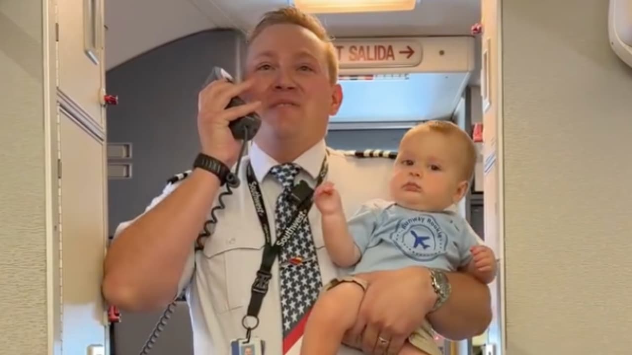 7-Month-Old Baby Takes 29 Flights, Goes Viral After Pilot Parents’ Heartwarming Welcome - WATCH