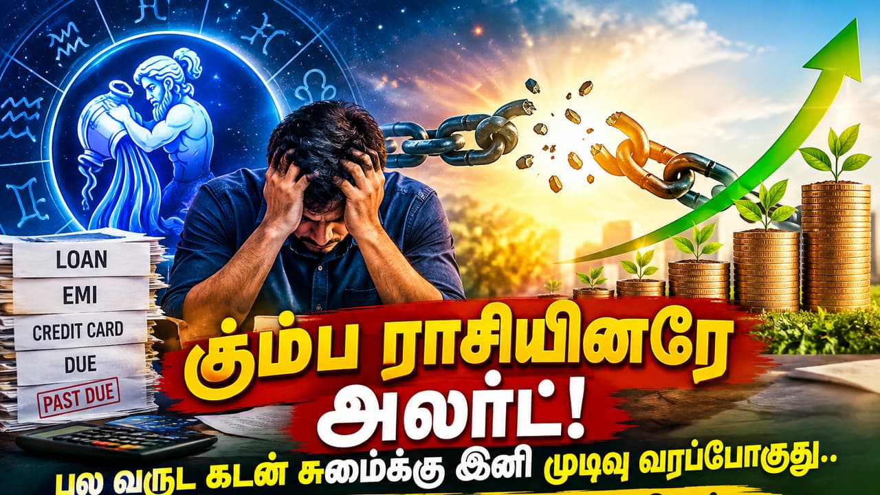 Financial Luck: கும்ப ராசியினரே அலர்ட்! பல வருட கடன் சுமைக்கு முடிவு வரப்போகுது.. பணம் குவியபோகுது..