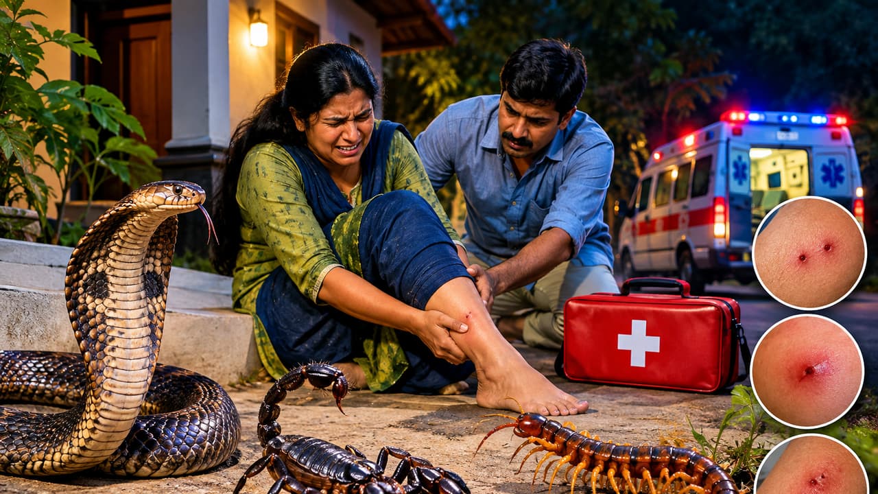 Snake Bite: தேள், பூரான், பாம்பு கடிச்சா பதறாதீங்க! உயிரைக் காப்பாற்ற முதலில் இதை மட்டும் செய்யுங்க!