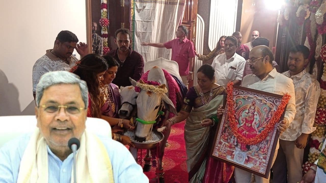 Siddaramaiah’s New Mysuru Home: Housewarming Ceremony Held With Traditional Rituals