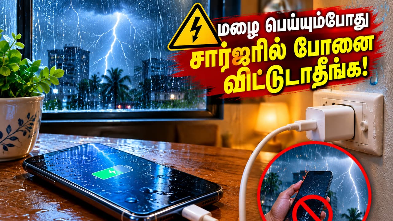 மழைக்காலத்தில் போன் சார்ஜ் செய்வதில் கவனம் தேவை
