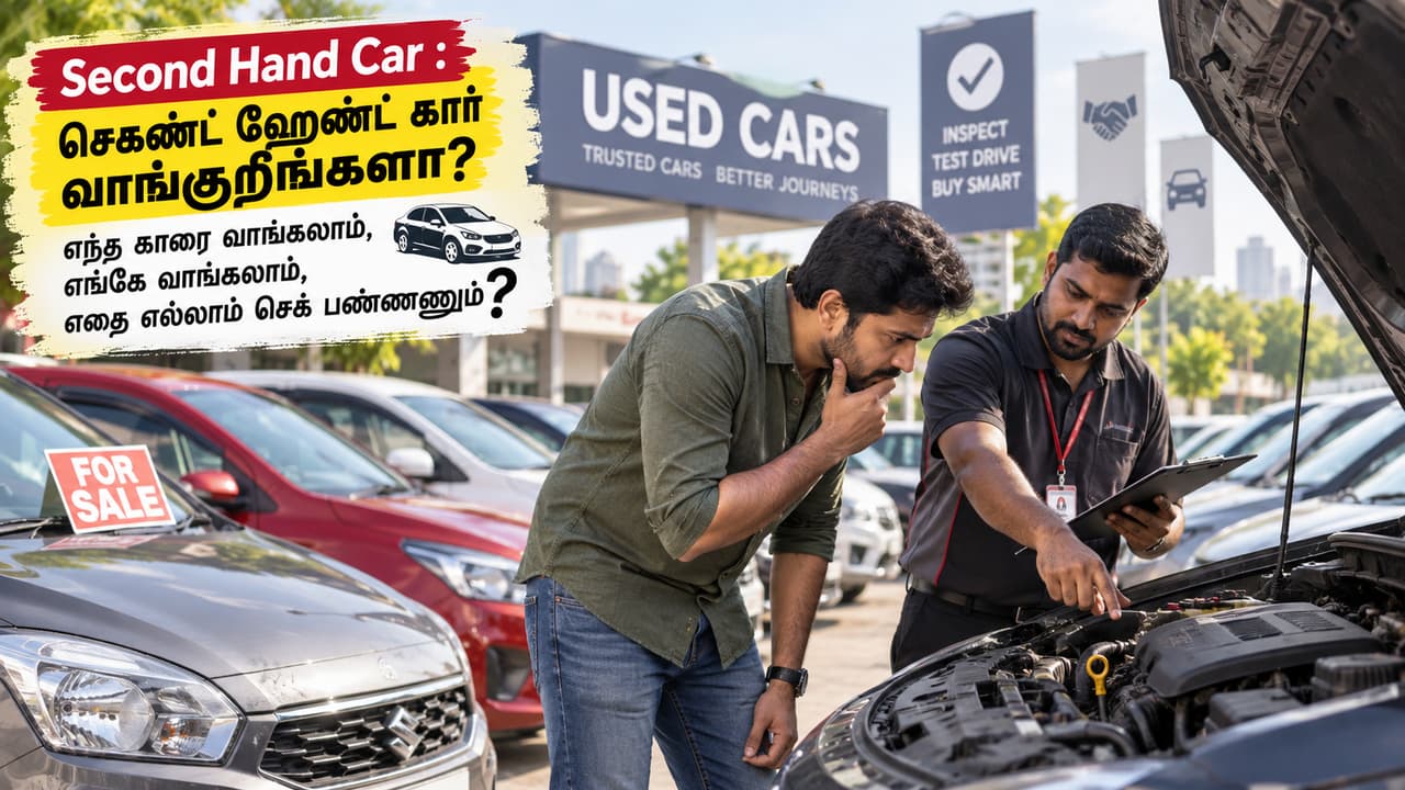 செகண்ட் ஹேண்ட் கார் வாங்கும் முன் சரிபார்க்க வேண்டியவை