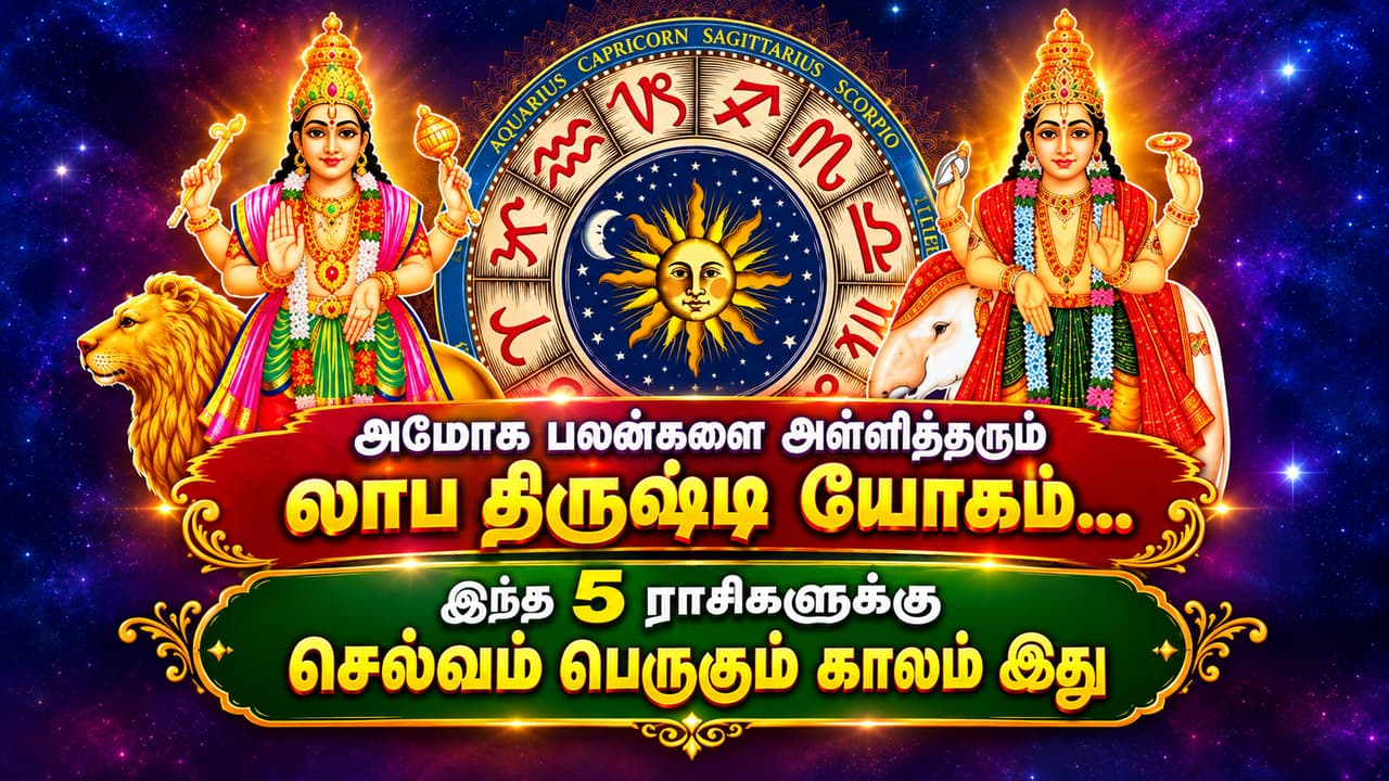 புதன்–குரு லாப திருஷ்டி யோகம்: 5 ராசிகளுக்கு செல்வம் பெருகும்