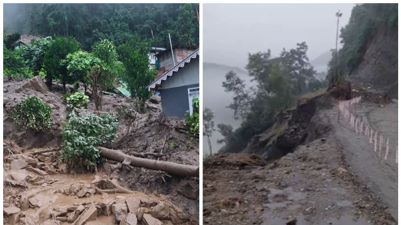 সিকিম ও দার্জিলিংয়ে ভয়াবহ ধস, বাড়ি-হাসপাতাল ক্ষতিগ্রস্ত
