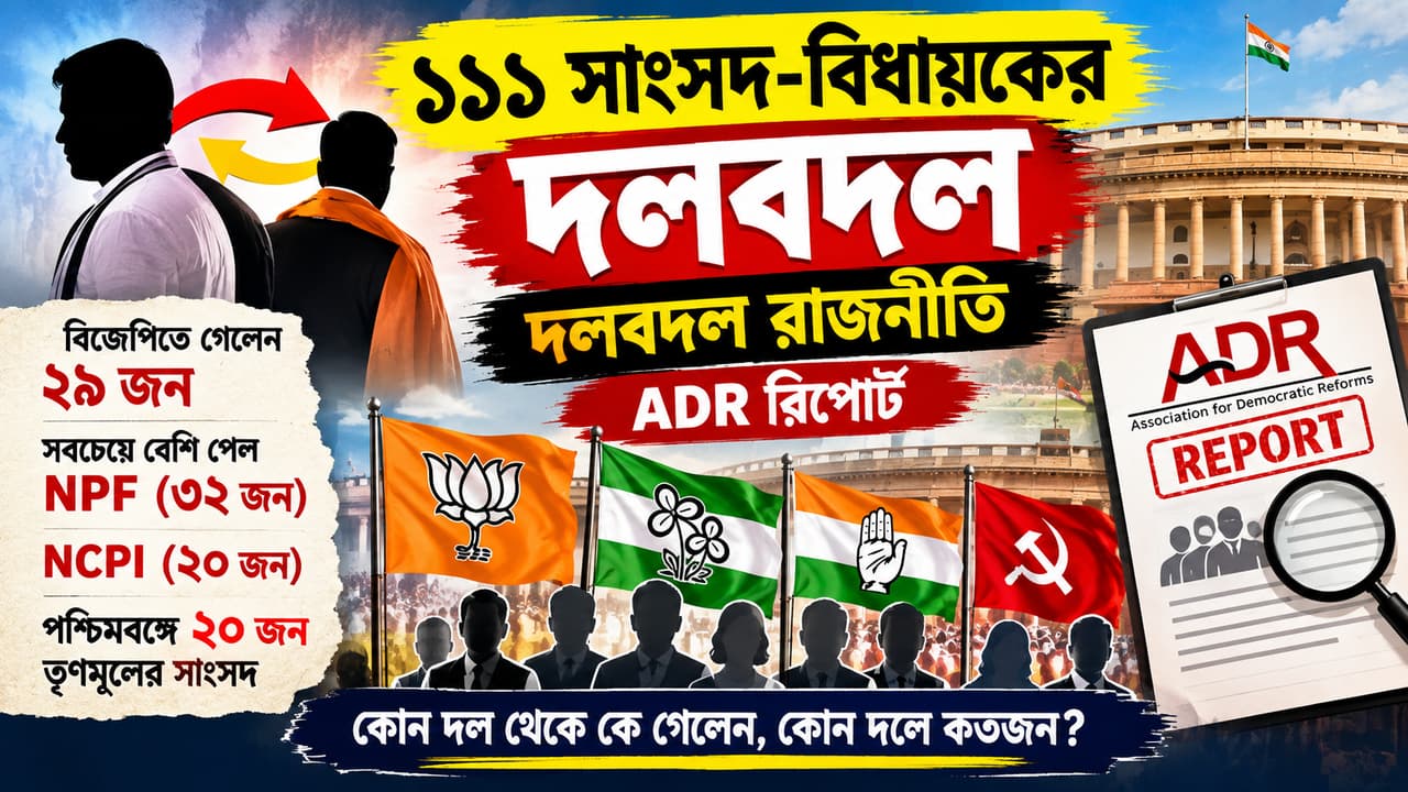 ৪ বছরে ১১১ সাংসদ-বিধায়কের দলবদল, বিজেপিতে ২৯ জন