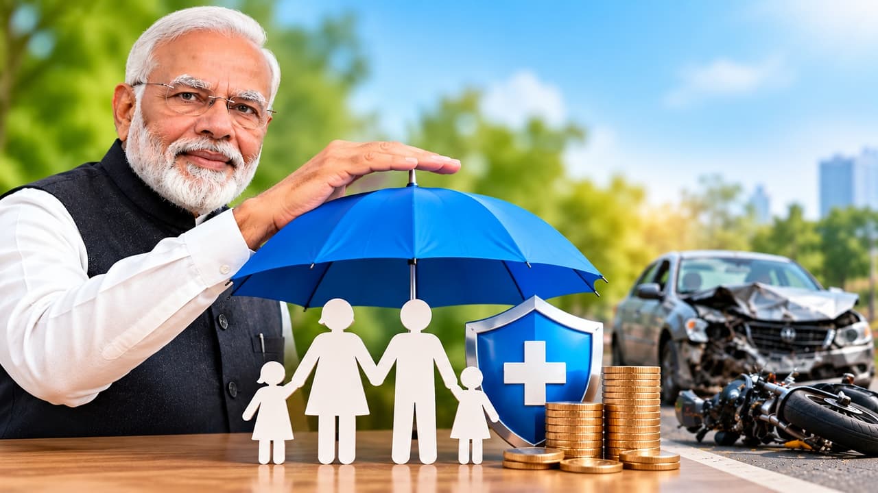பிரதான் மந்திரி சுரக்ஷா பீமா யோஜனா: ஆண்டுக்கு ரூ.20 பிரீமியம், ரூ.2 லட்சம் காப்பீடு