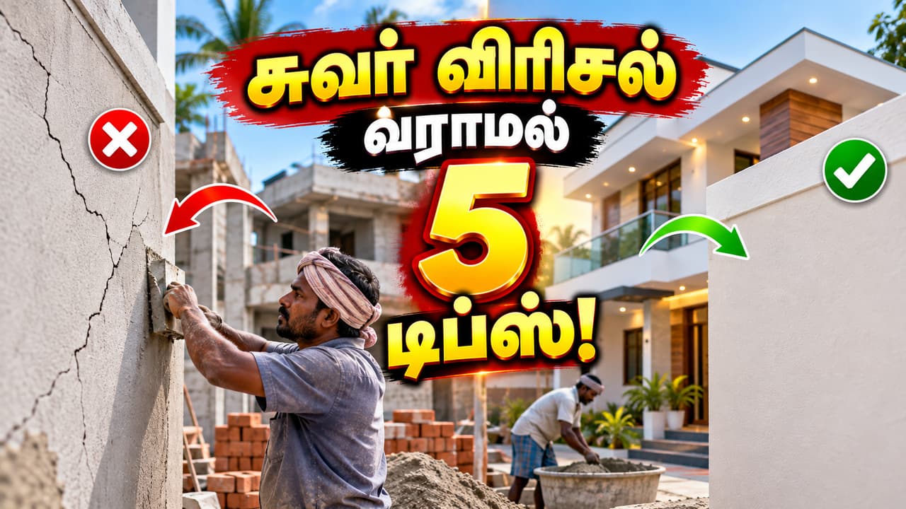 வீட்டு சுவரில் விரிசல் தவிர்க்க கட்டுமானத்தில் கவனிக்க வேண்டிய 5 விஷயங்கள்