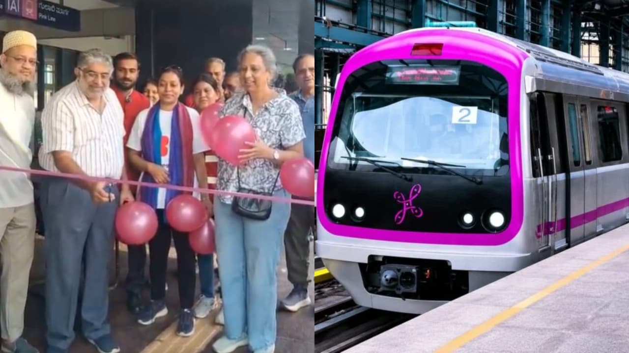 Citizens stage symbolic inauguration of Pink Line, pressuring BMRCL for timely service