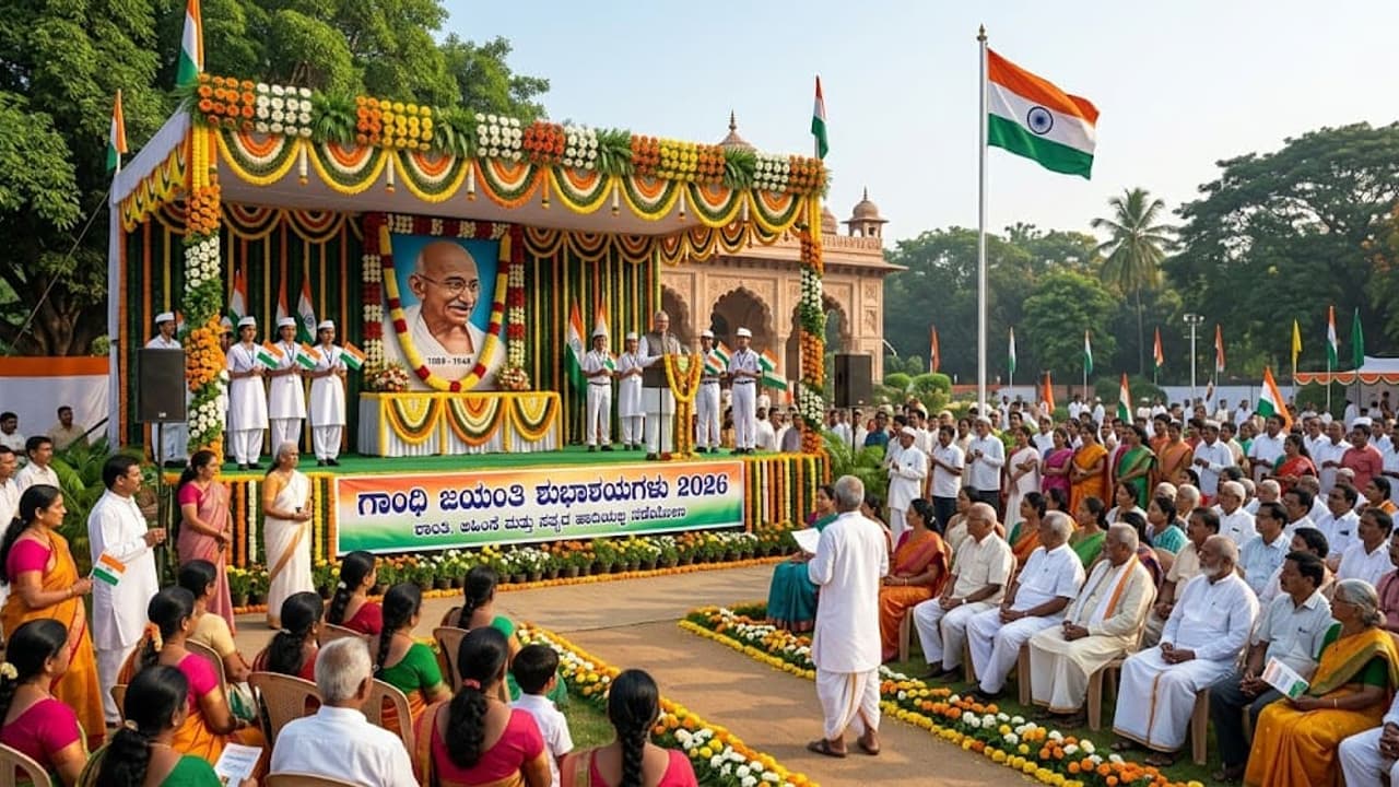 Gandhi Jayanti Wishes in Kannada: ‘ಸತ್ಯ, ಅಹಿಂಸೆಯ ಹಾದಿ’... ಗಾಂಧಿ ಜಯಂತಿಗೆ ಹೃದಯಸ್ಪರ್ಶಿ ಶುಭಾಶಯಗಳು!