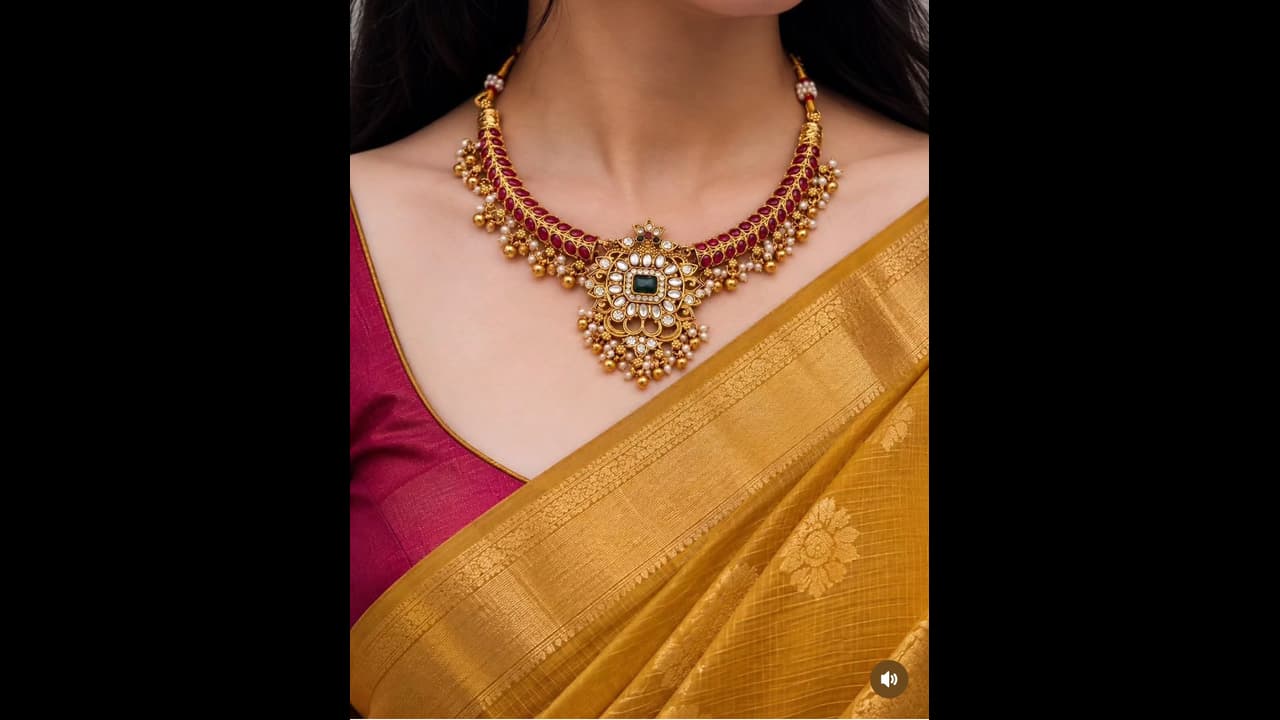 Necklace Designs ಕುತ್ತಿಗೆ ತುಂಬಿದಂತೆ ಕಾಣುವ ಬ್ಯೂಟಿಫುಲ್ ನೆಕ್ಲೇಸ್ ಡಿಸೈನ್ಸ್