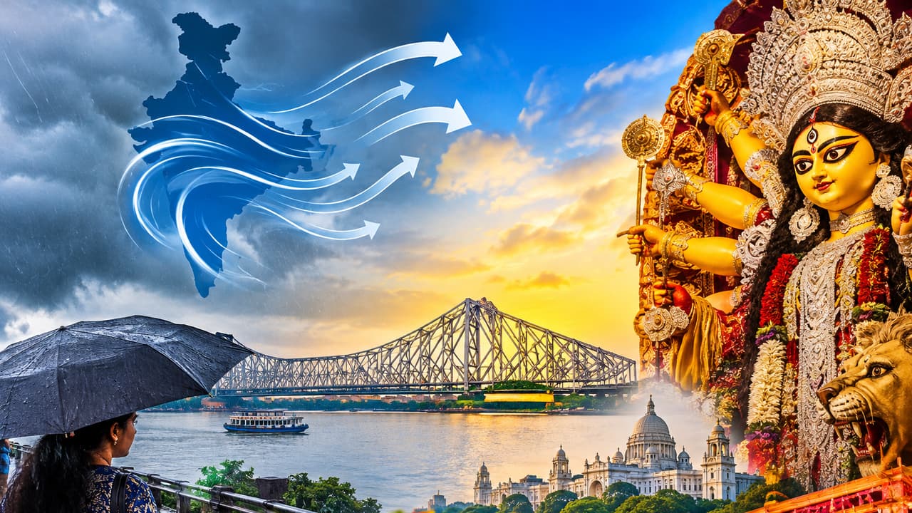 পুজোয় বিক্ষিপ্ত বৃষ্টির সম্ভাবনা, নিম্নচাপের প্রভাব নেই