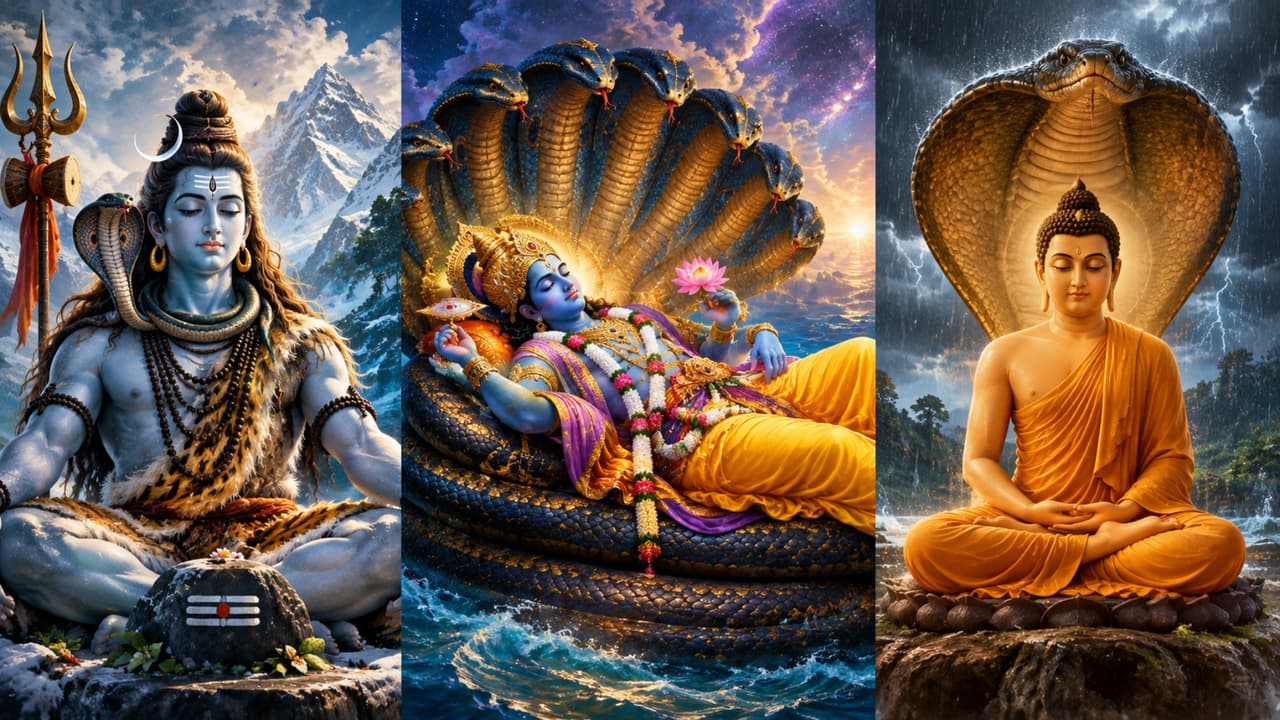 Mystery of Nagas: ಶಿವ, ವಿಷ್ಣು, ಬುದ್ಧ... ಮಹಾಪುರುಷರ ಬಳಿಯೇ ನಾಗರಹಾವು ಸದಾ ಇರುವುದೇಕೆ?