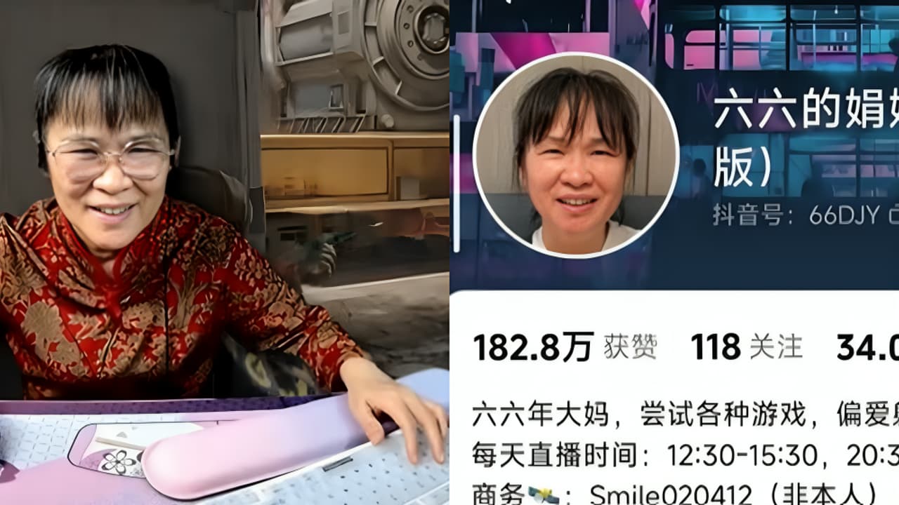 Photo: Asianet Newsable 60-Year-Old Zhong Juanjuan Becomes Gaming Streamer to Connect With Son