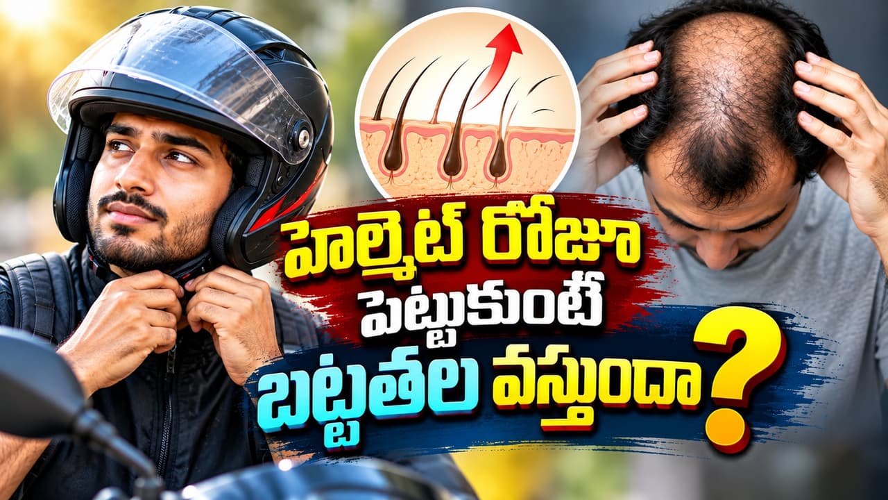 హెల్మెట్ వల్ల జుట్టు రాలుతుందా? నిపుణులు ఏమంటున్నారు?