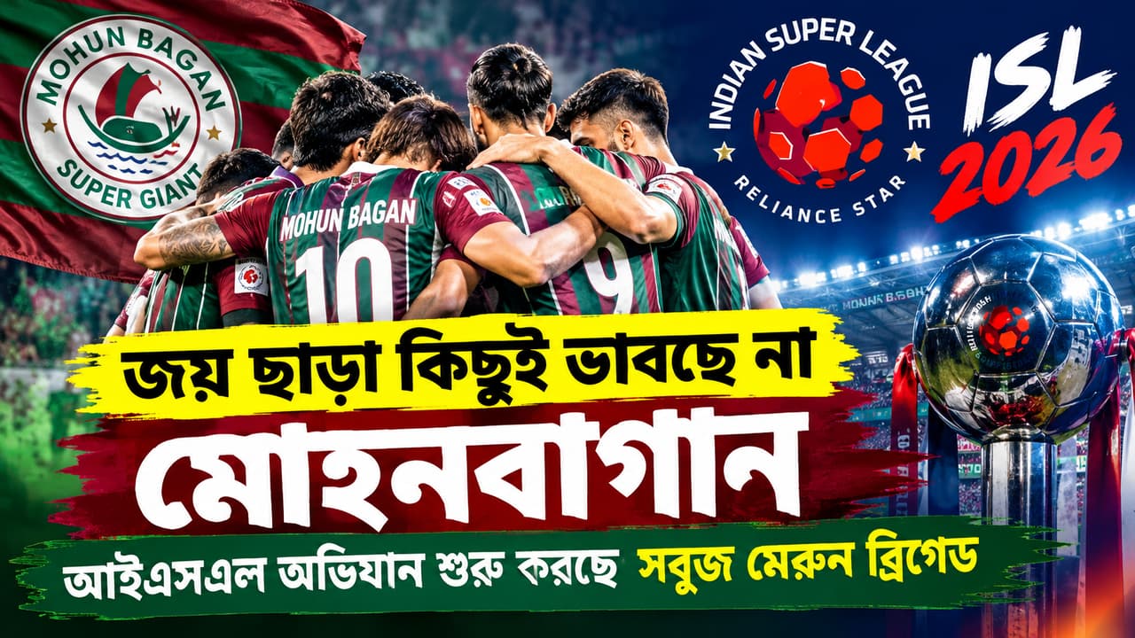 আইএসএল অভিযান শুরু করছে মোহনবাগান, প্রথম ম্যাচ গুয়াহাটিতে