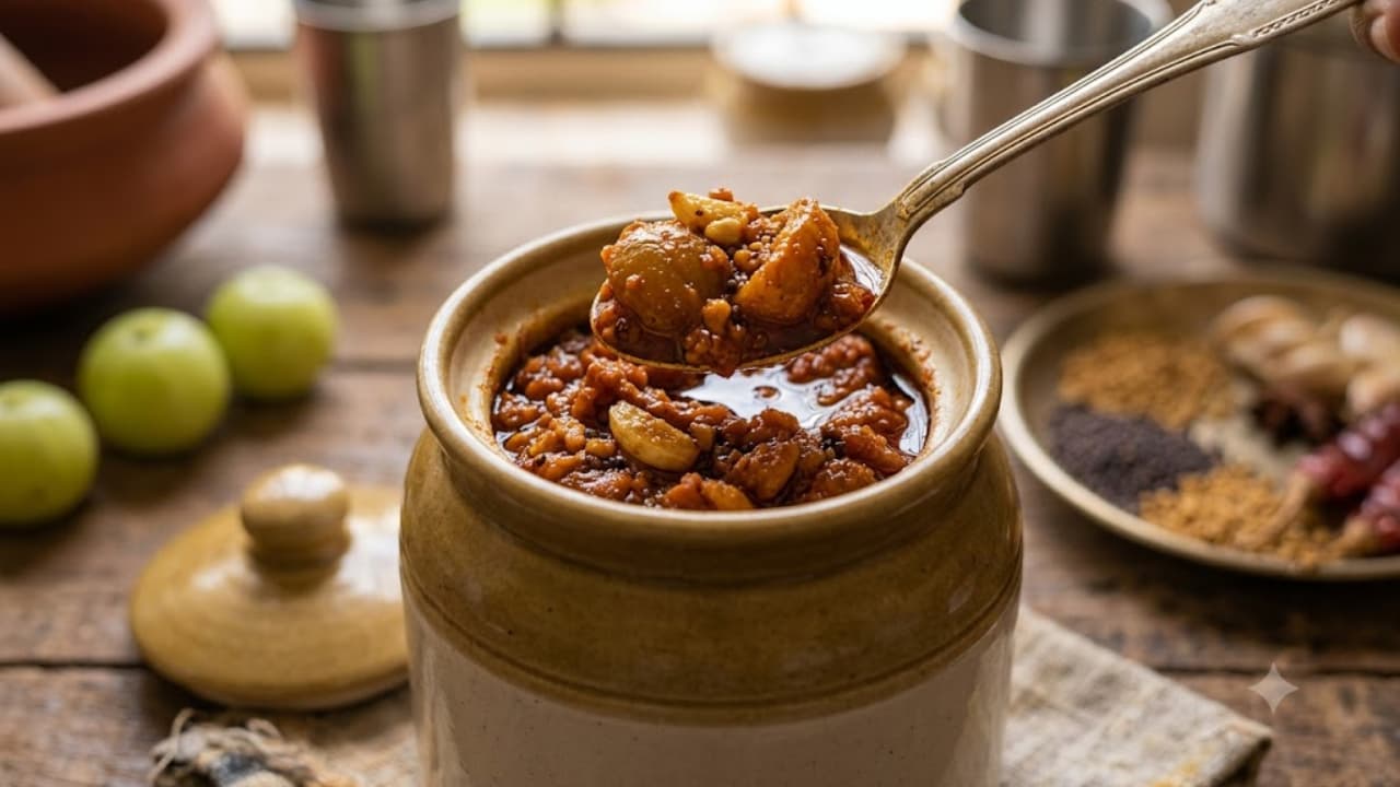 நாட்டு நெல்லிக்காய் ஊறுகாய்: பூண்டு, புளி சேர்த்த எளிய வீட்டு ரெசிபி