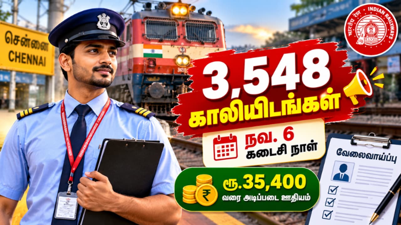 ரயில்வேயில் 3,548 பட்டதாரி பணியிடங்கள்: விண்ணப்பம் தொடங்கியது