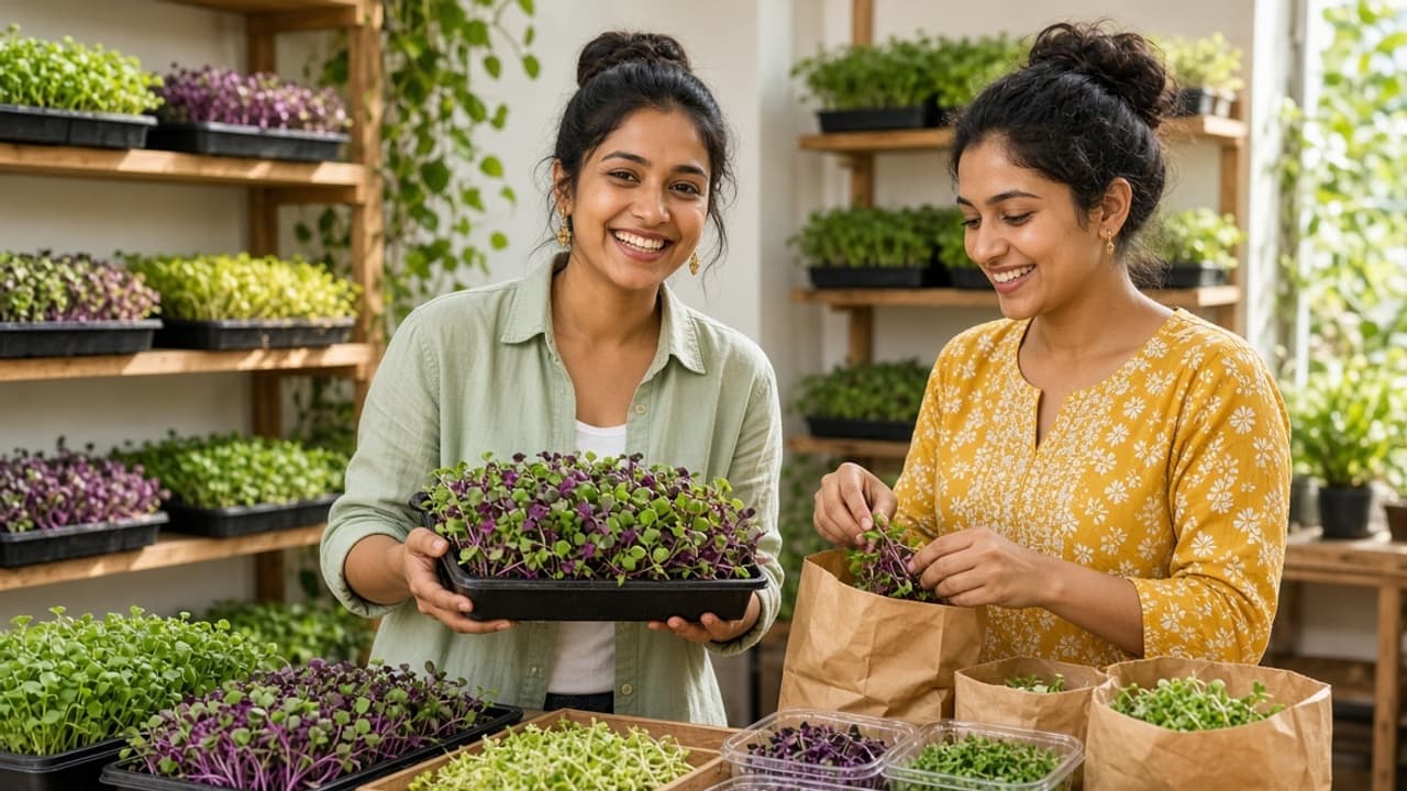 மைக்ரோ கிரீன்ஸ் பயிற்சி: மாதம் ரூ.30,000 வருமான வாய்ப்பு