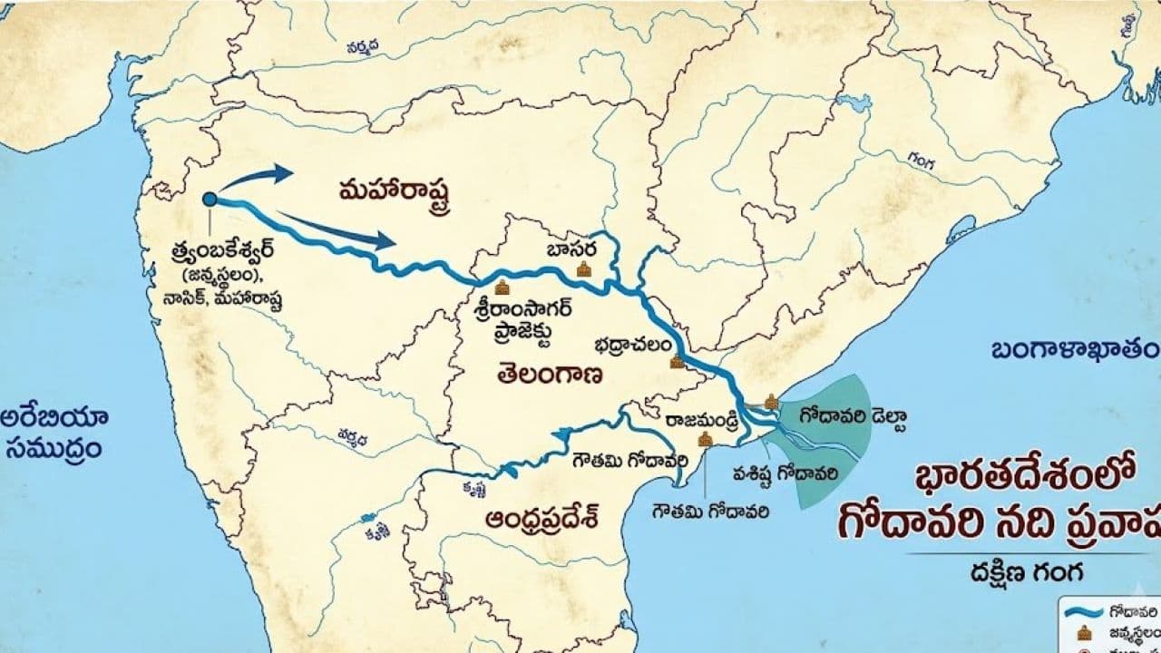 గోదావరి నది 1465 కి.మీ ప్రయాణించి బంగాళాఖాతంలో కలిసే రహస్యం
