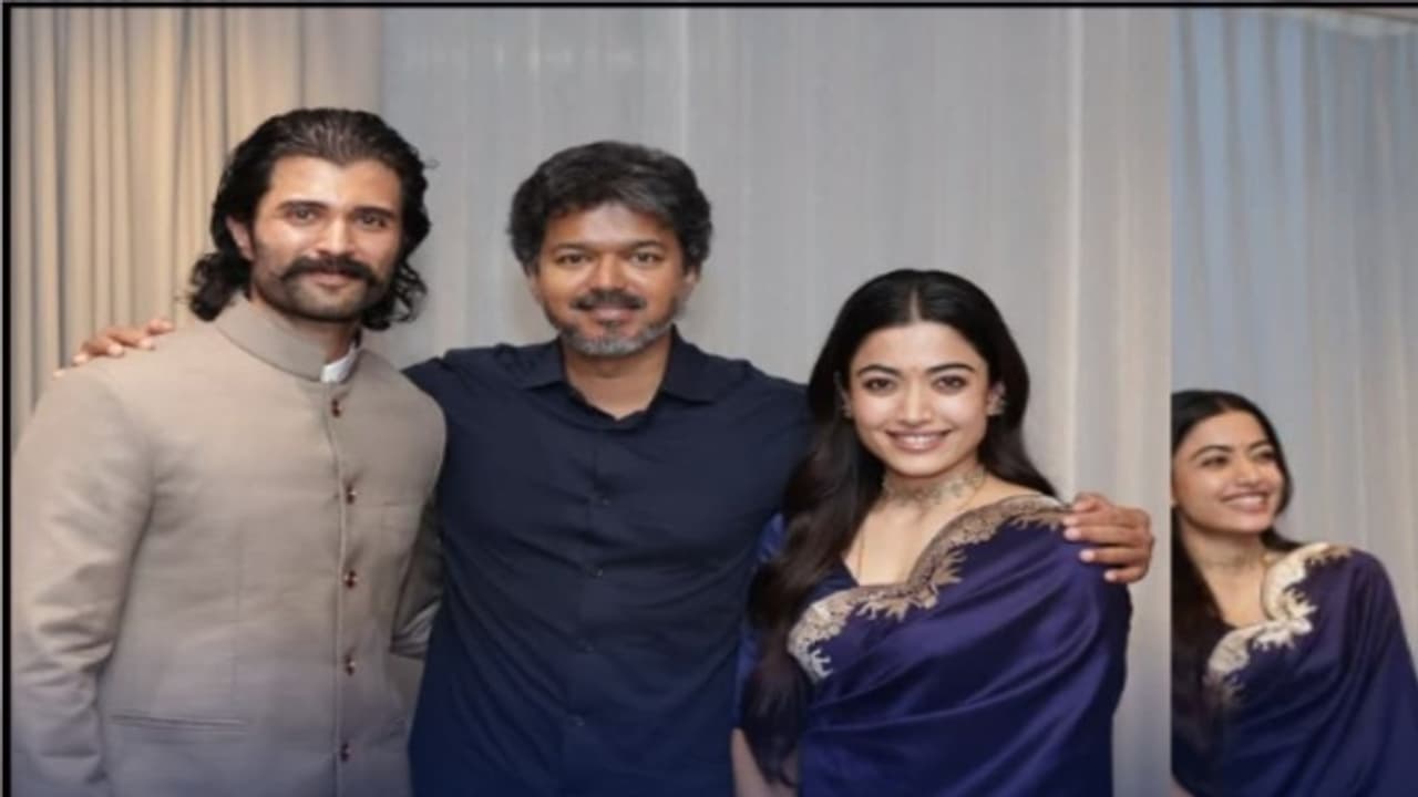 முதல்வர் விஜய்யை சந்தித்த ரஷ்மிகா: சேலை விலை ரூ.64,800