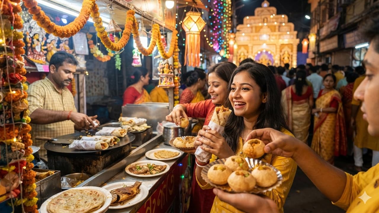 Navratri 2026: Kathi Rolls to Phuchka, 5 Must-Try ‘Pet Pujo’ Foods That Make Pandal Hopping Unforgettable