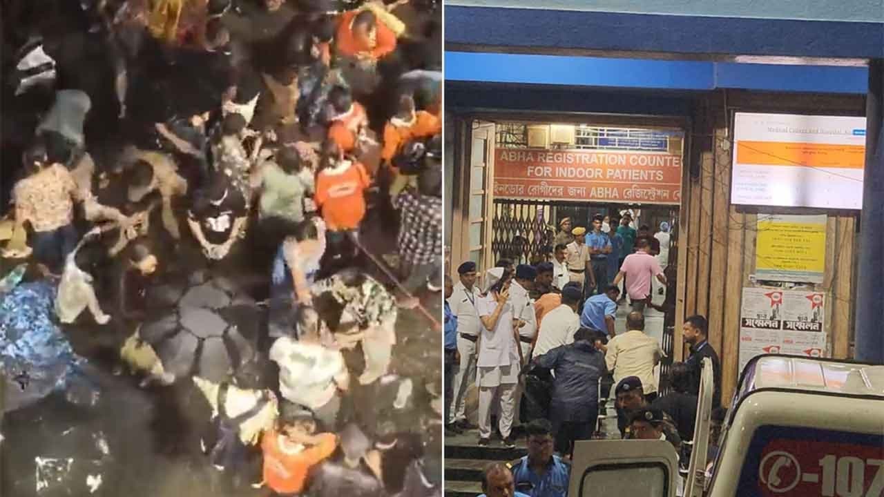 ദുർഗാപൂജ പന്തലിലെ ദുരന്തത്തിന് കാരണം മൈക്ക് അനൗൺസ്മെൻ്റ്? സംഘാടകരടക്കം ഏഴുപേർ അറസ്റ്റിൽ; കൊൽക്കത്തയിൽ നിരോധനാജ്ഞ