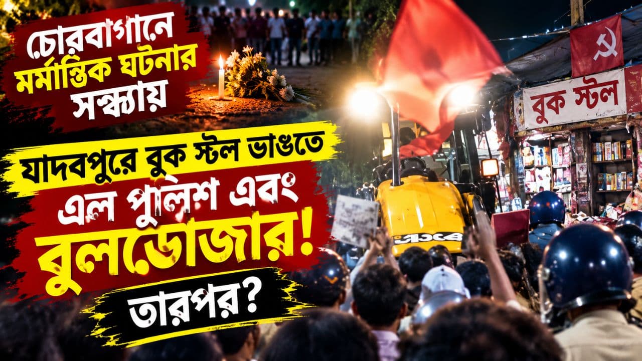 CPM Book Stall Jadavpur: চোরবাগানে মর্মান্তিক ঘটনার সন্ধ্যায় যাদবপুরে ...