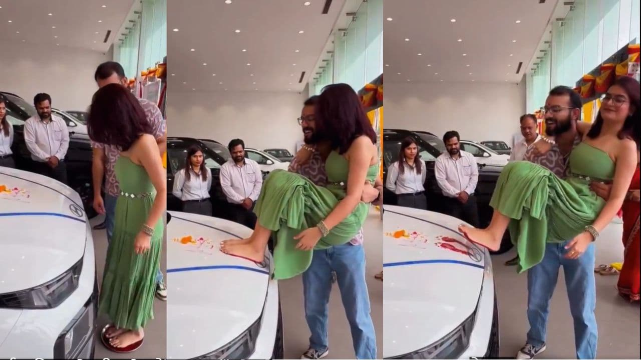 ಆಯುಧ ಪೂಜೆಗೆ ದೇವರಂತೆ ಪೂಜಿಸುವ ಕಾರಿನ ಬಾನೆಟ್ ಮೇಲೆ ಪ್ರೇಯಸಿ ಹೆಜ್ಜೆ ಗುರುತು; ನೋಡಿ ಮುಂದೇನಾಯ್ತು..!