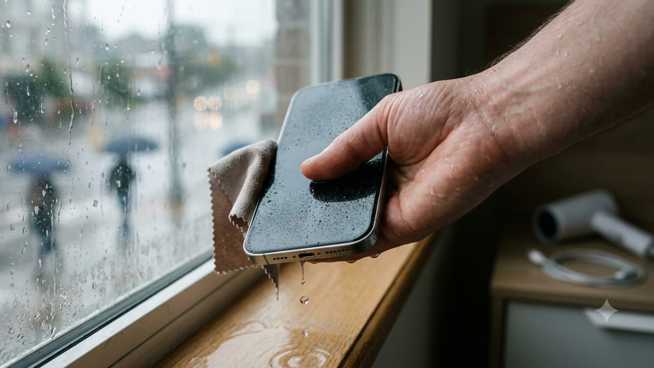 How to dry a Wet Phone: செல்போன் மழையில் நனைந்துவிட்டதா..? ஈரப்பதத்தை பாதுகாப்பாக நீக்குவது எப்படி?