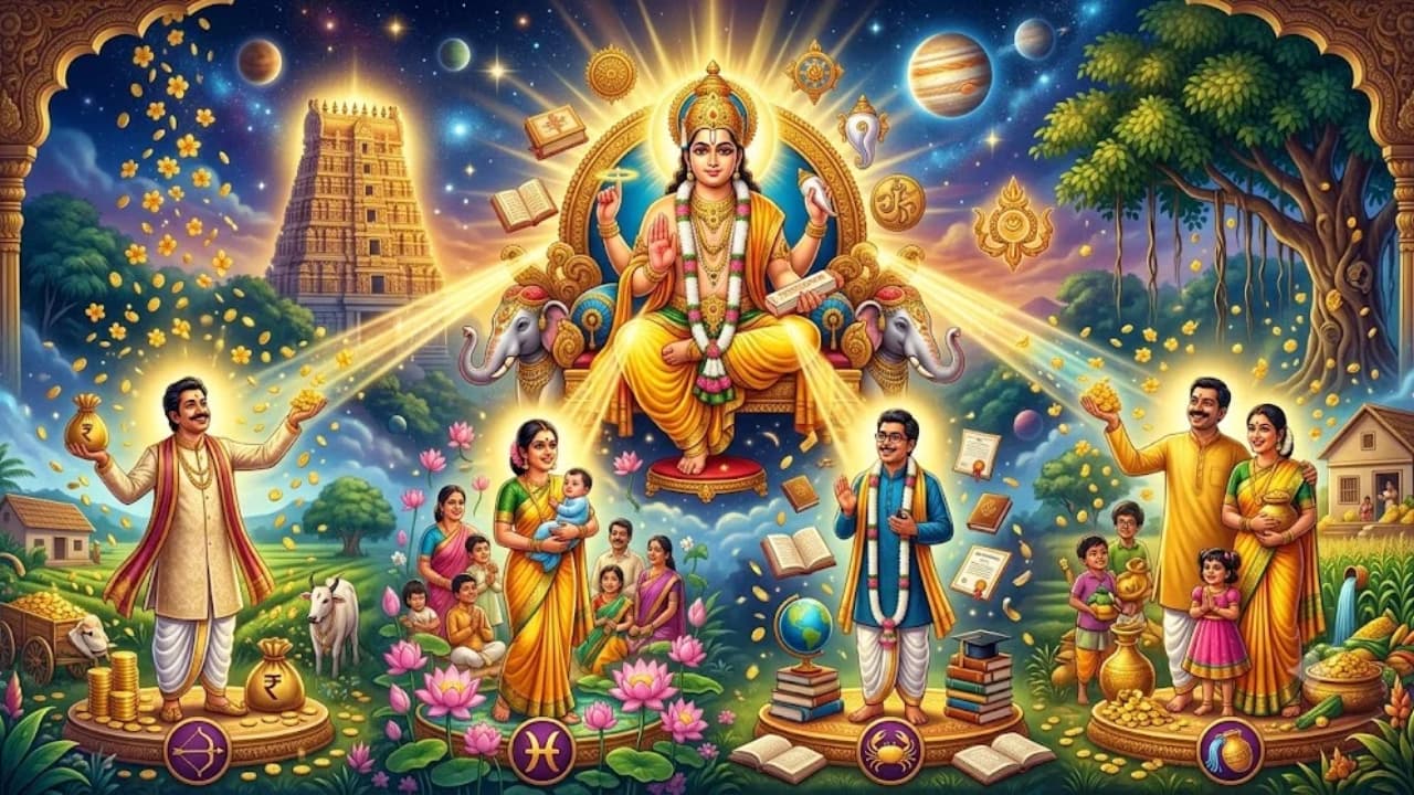 Jupiter Aspect Zodiac Signs : குரு பார்வையால் வாழ்க்கையில் முன்னேற்றம் ...