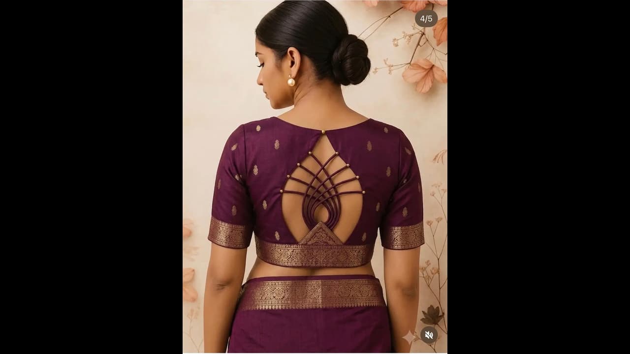 Blouse Back Designs: ಸೀರೆಯ ಅಂದವನ್ನು ದುಪ್ಪಟ್ಟು ಮಾಡುವ ಟ್ರೆಂಡಿ ಬ್ಲೌಸ್ ಡಿಸೈನ್‌ಗಳಿವು!