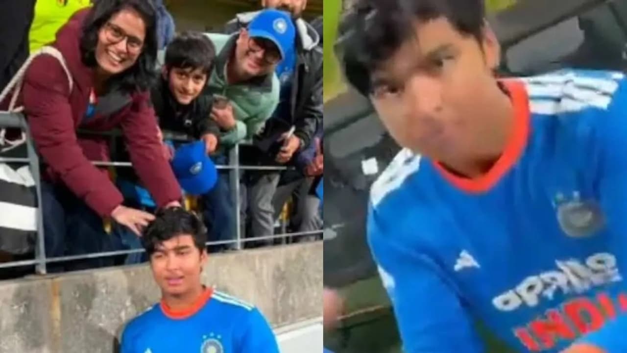 Vaibhav Suryavanshi Viral Video: Lady Fan Advises Warm Water After 3rd T20 (WATCH)