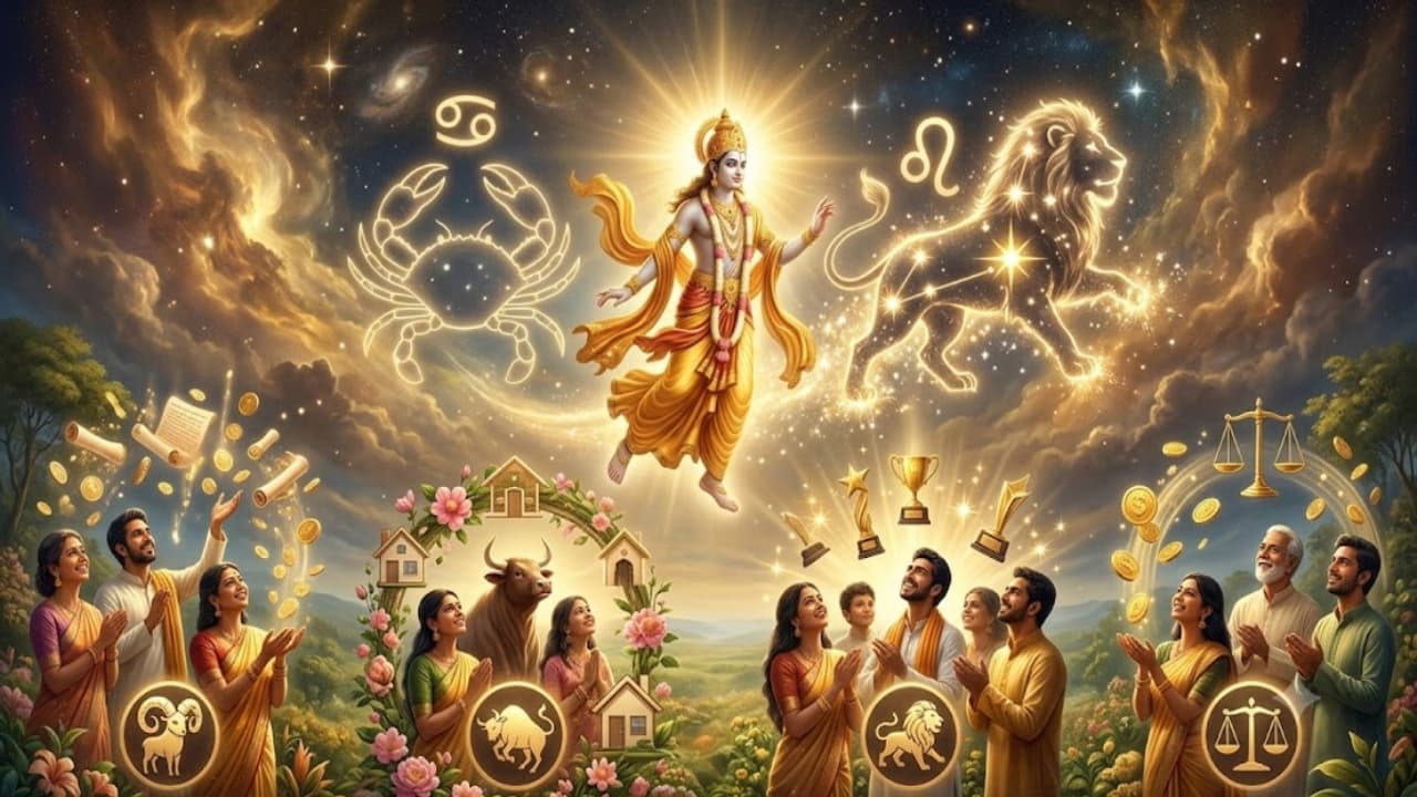 குருவின் அதிசார பெயர்ச்சி: மேஷம் முதல் துலாம் வரை.. 4 ராசிகளுக்கு இனி பொற்காலம்!